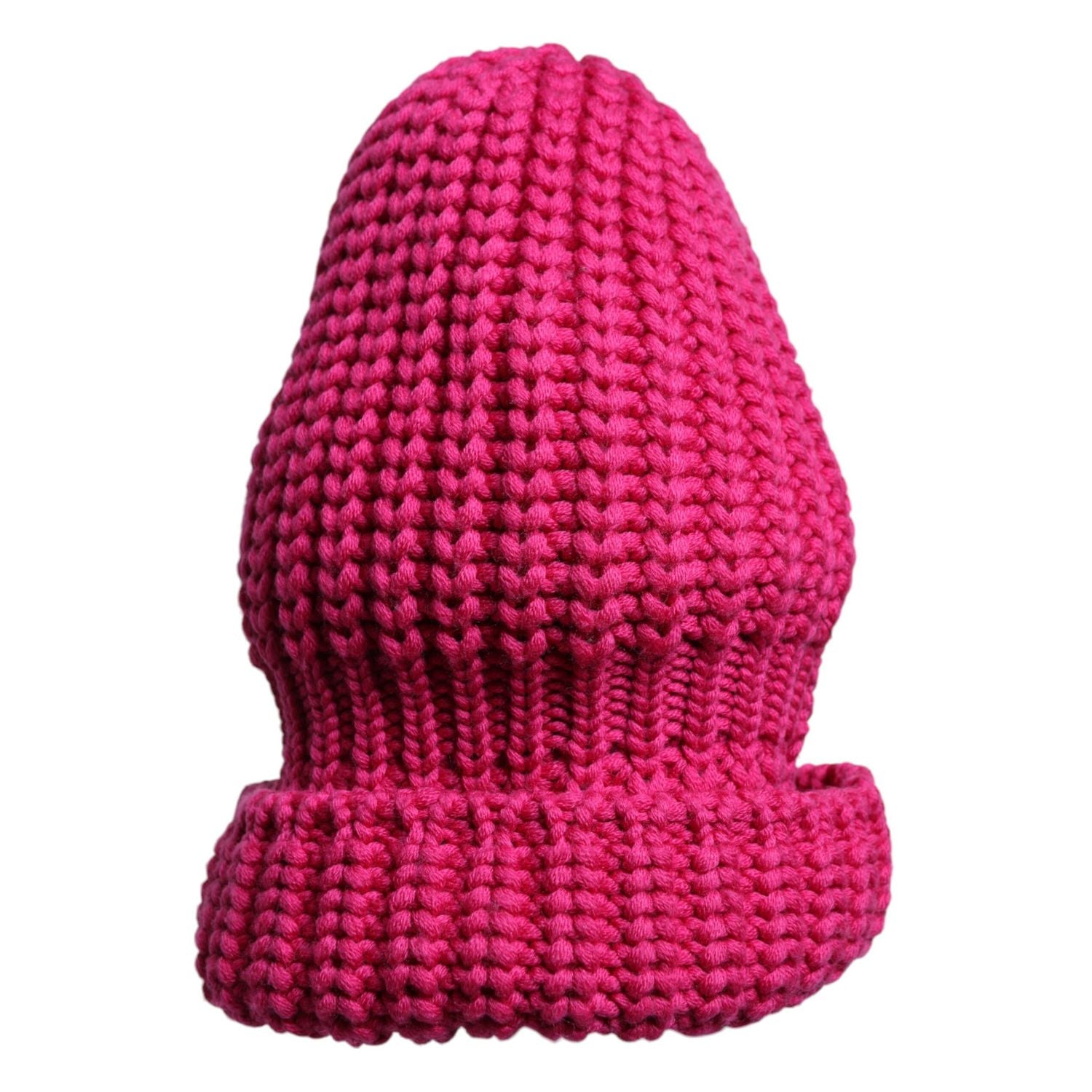 Dolce & Gabbana Pink Solid Wool Knitted Winter Beanie Hat