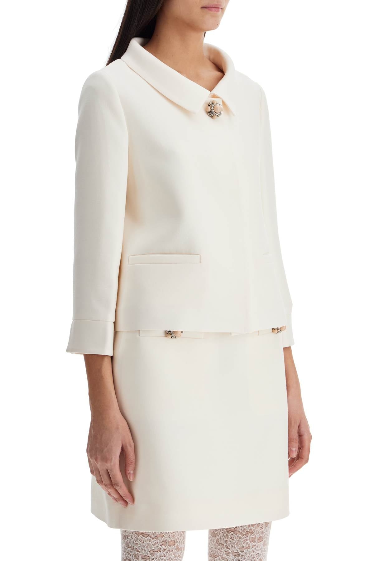 Valentino Garavani crepe couture jacket for