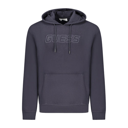 Guess Jeans Blue Cotton Men's Hooded Sweatshirt