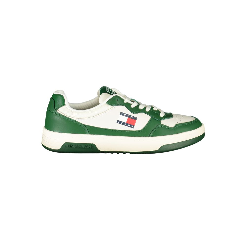 Tommy Hilfiger White Polyurethane Men Sneaker