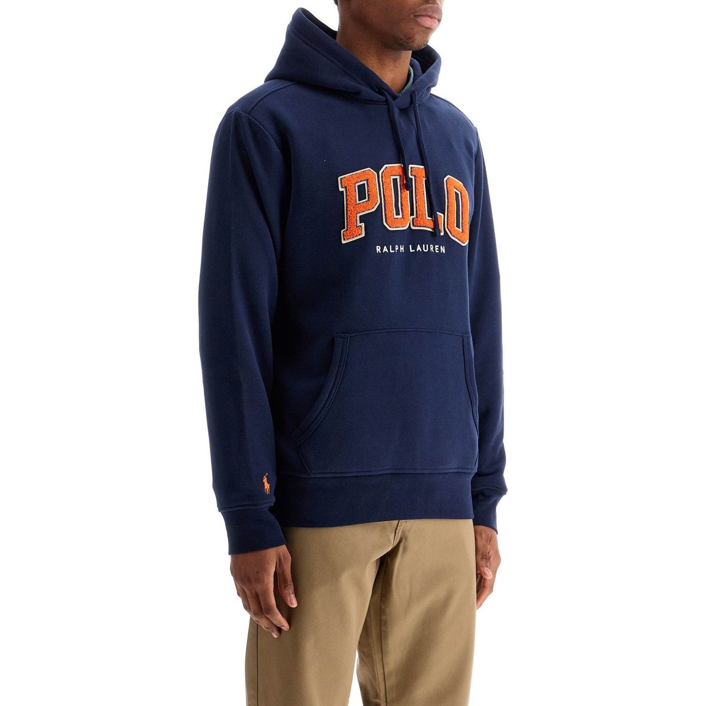 Polo Ralph Lauren blue cotton and polyester hoodie with embroidered logo