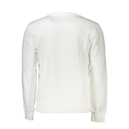 Cavalli Class Bianco Cotton Men Sweatshirt