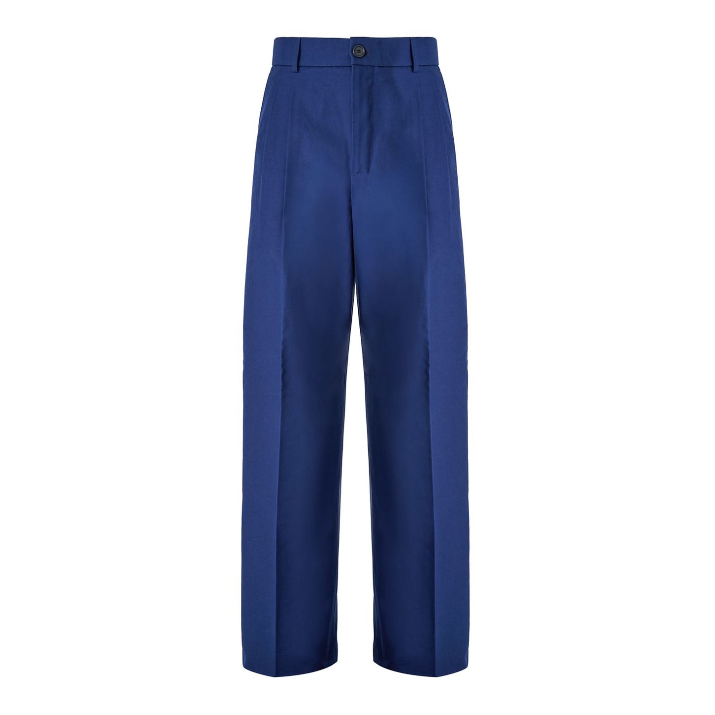 Gucci Blue Classic Cotton Pants