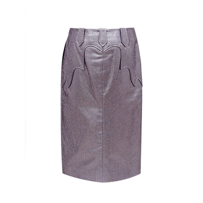 Tom Ford Purple Polyamide Midi Skirt