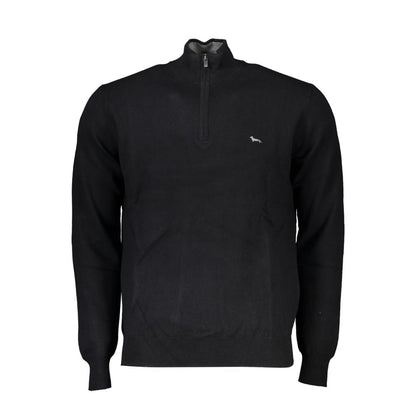 Harmont & Blaine Black Cotton Men Sweater 1728,67403481248,Black,Clothing,Harmont & Blaine,Men,New with tags,Sweaters - Clothing,Sweatshirts - Sweaters - Clothing,XXL