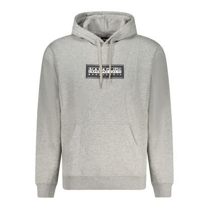 Napapijri Grigio Cotton Men Sweatshirt