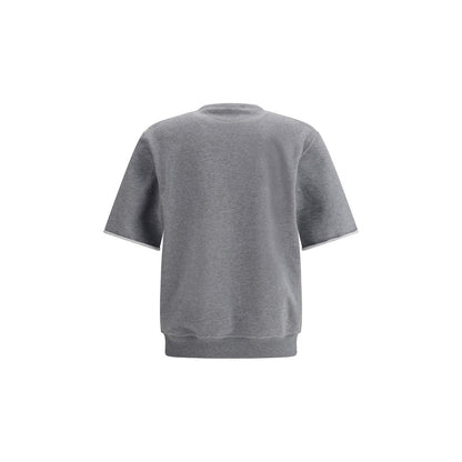 Brunello Cucinelli Gray Cotton Sweatshirt