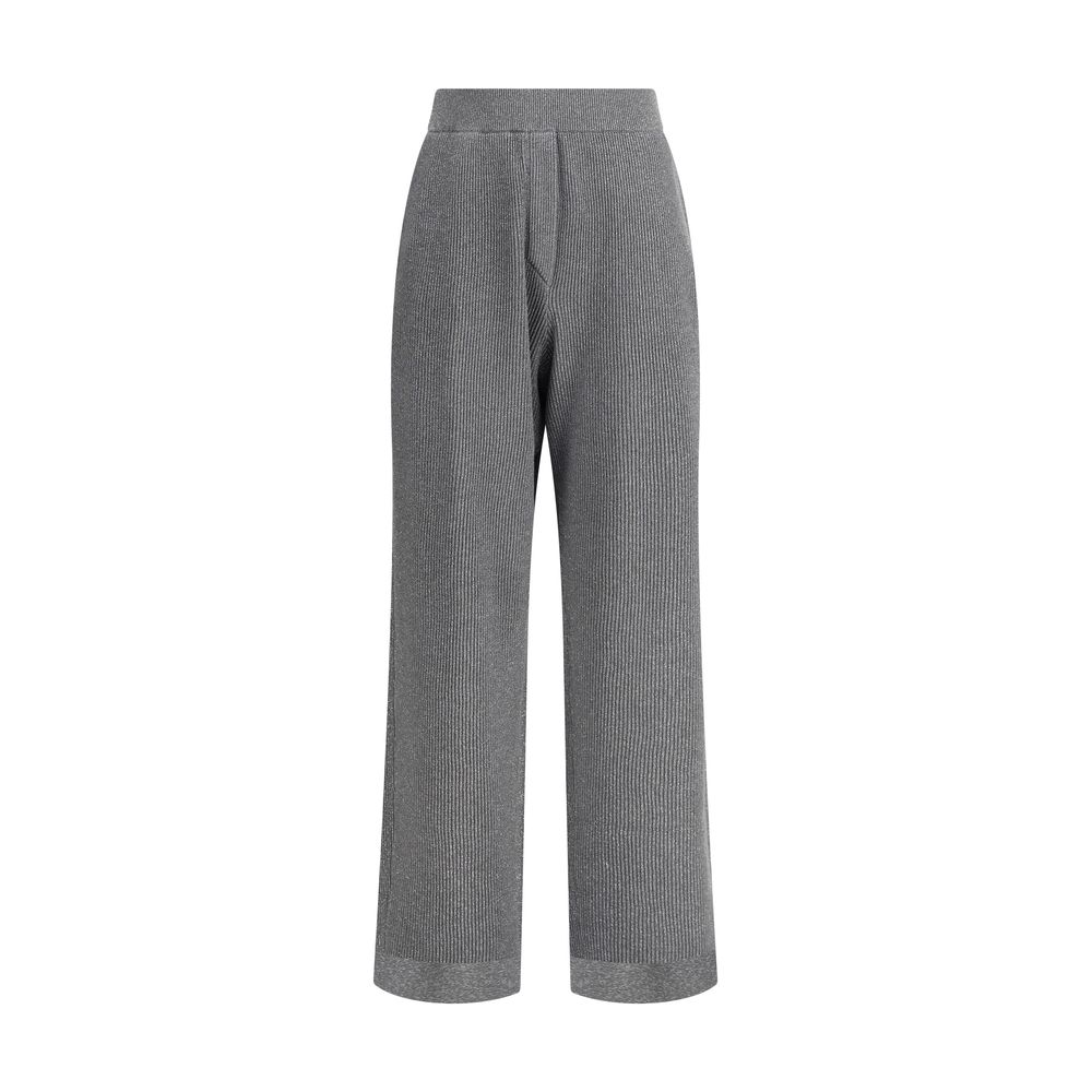 Brunello Cucinelli Gray Cotton Casual Pants