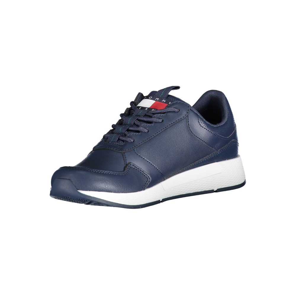 Tommy Hilfiger Blue Polyurethane Men Sneaker