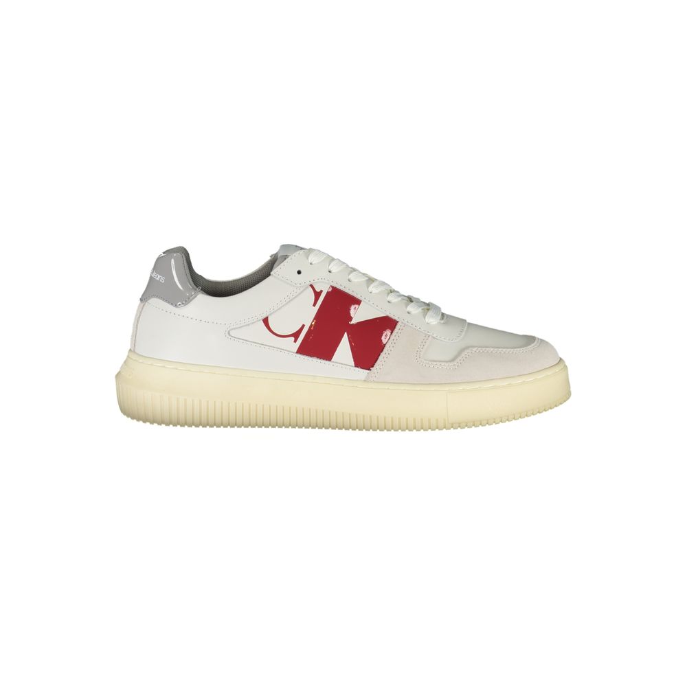 Calvin Klein Bianco Leather Men Sneaker 1728,67403481248,Athletic - Sneakers - Shoes,Calvin Klein,EU40/US7,EU41/US8,EU42/US9,EU43/US10,EU44/US11,EU45/US12,Men,New with tags,Shoes,Sneakers - Shoes,White