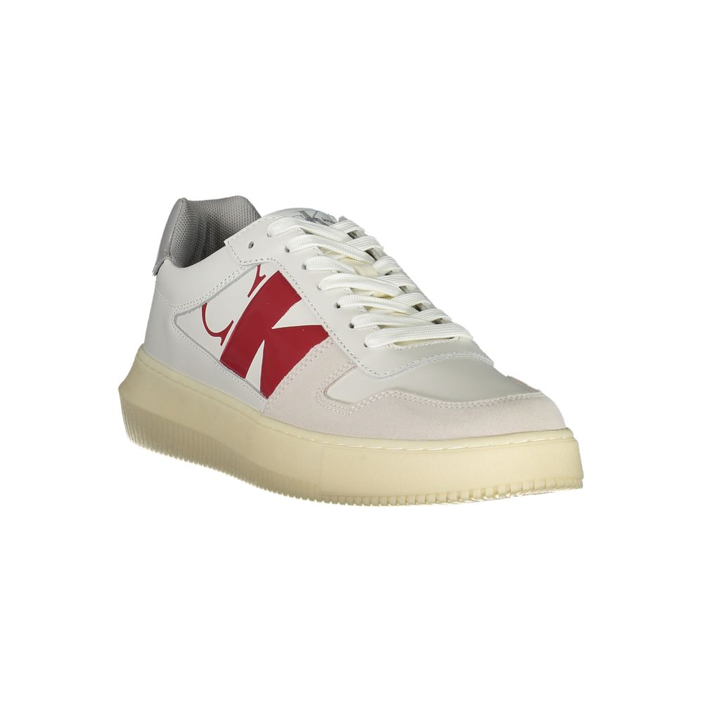 Calvin Klein Bianco Leather Men Sneaker 1728,67403481248,Athletic - Sneakers - Shoes,Calvin Klein,EU40/US7,EU41/US8,EU42/US9,EU43/US10,EU44/US11,EU45/US12,Men,New with tags,Shoes,Sneakers - Shoes,White