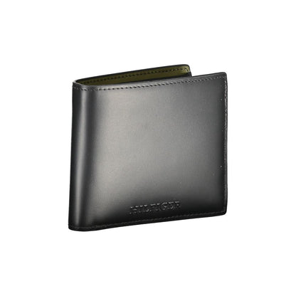 Tommy Hilfiger Black Leather Men's Wallet