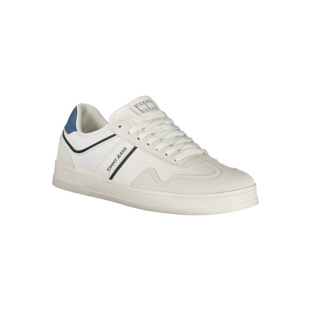 Tommy Hilfiger White Polyurethane Men's Sneaker