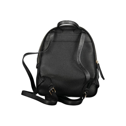 Mario Valentino Black Polyurethane Women Backpack
