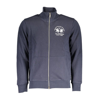 La Martina Blue Cotton Men's Sweatshirt