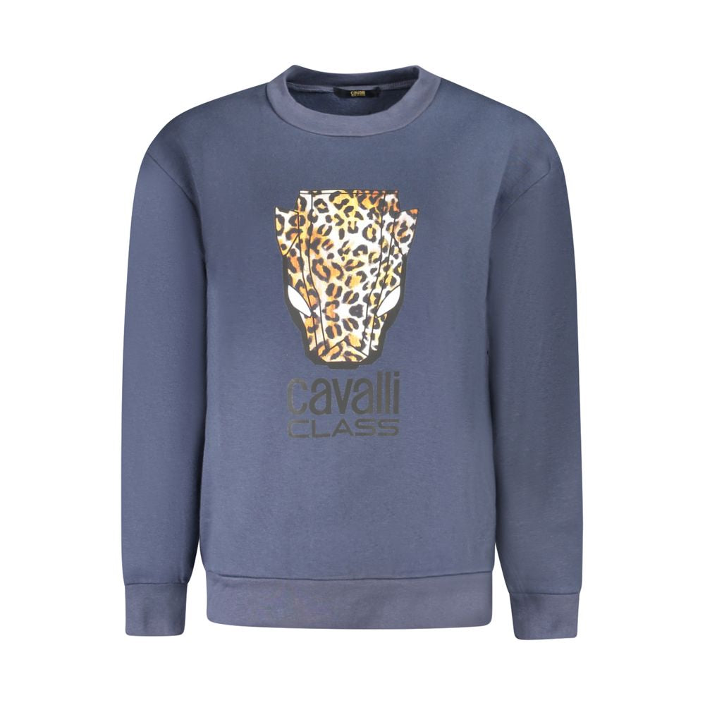 Cavalli Class Blu Polyester Woman Sweatshirt