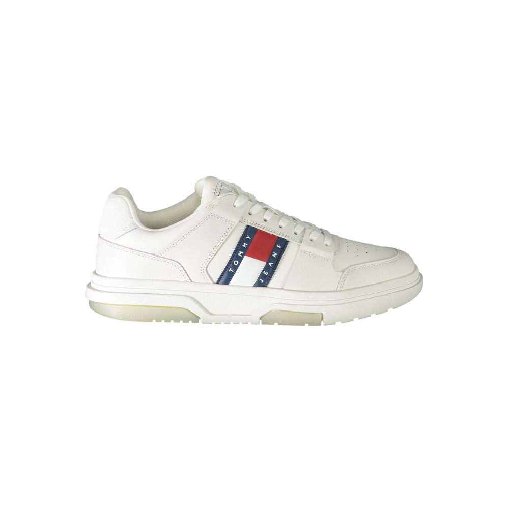Tommy Hilfiger Bianco Polyurethane Men Sneaker