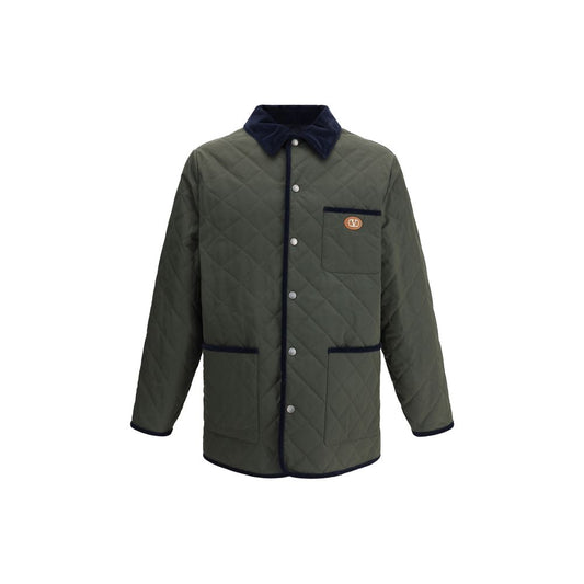 Valentino Green Polyamide Coat