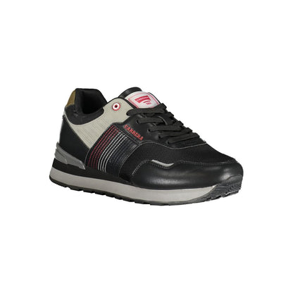 Carrera Black Polyurethane Men Sneaker 1728,67403481248,Athletic - Sneakers - Shoes,Black,Carrera,EU41/US8,EU44/US11,Men,New with tags,Shoes,Sneakers - Shoes