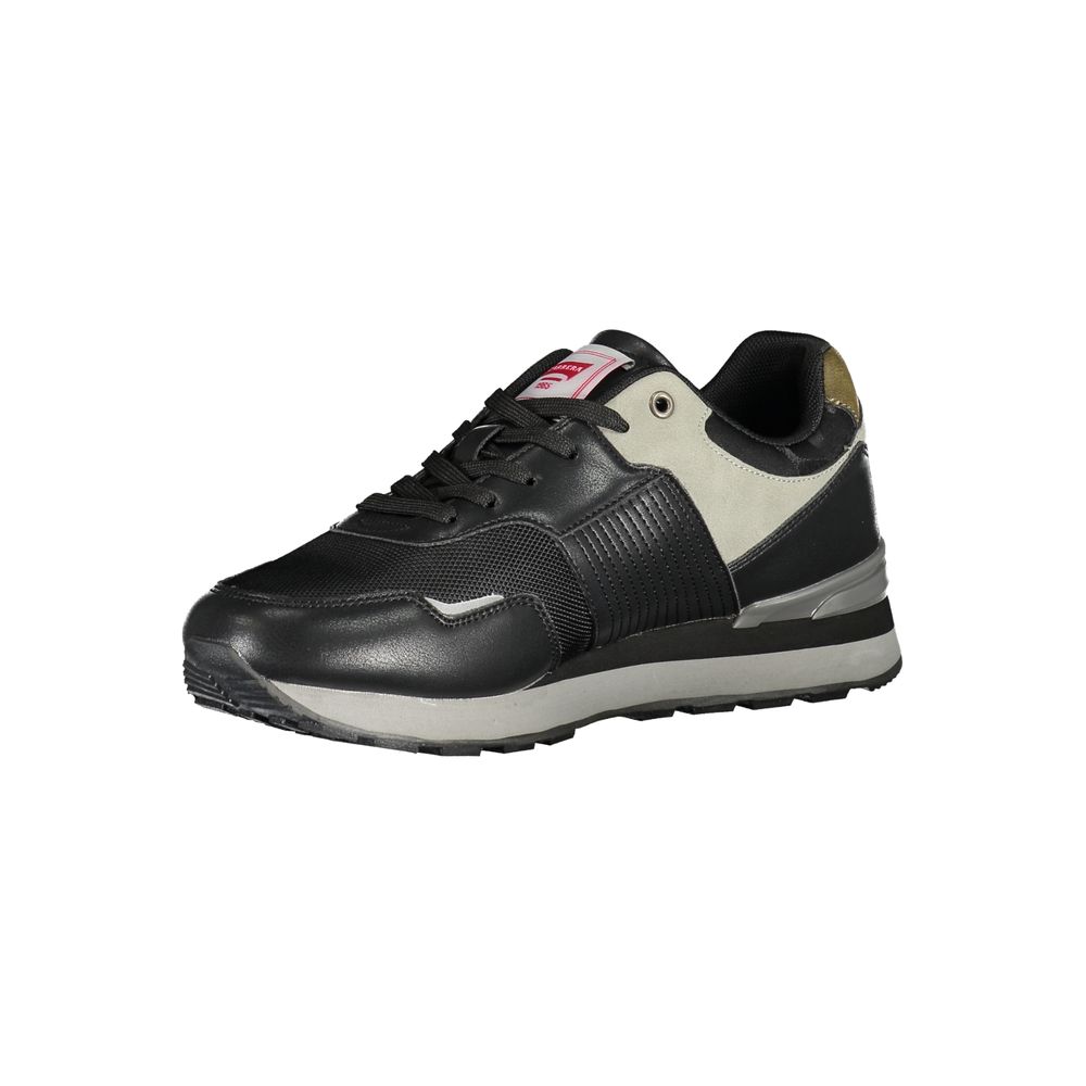 Carrera Black Polyurethane Men Sneaker 1728,67403481248,Athletic - Sneakers - Shoes,Black,Carrera,EU41/US8,EU44/US11,Men,New with tags,Shoes,Sneakers - Shoes
