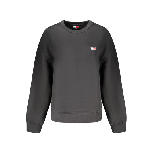 Tommy Hilfiger Black Cotton Women Sweatshirt