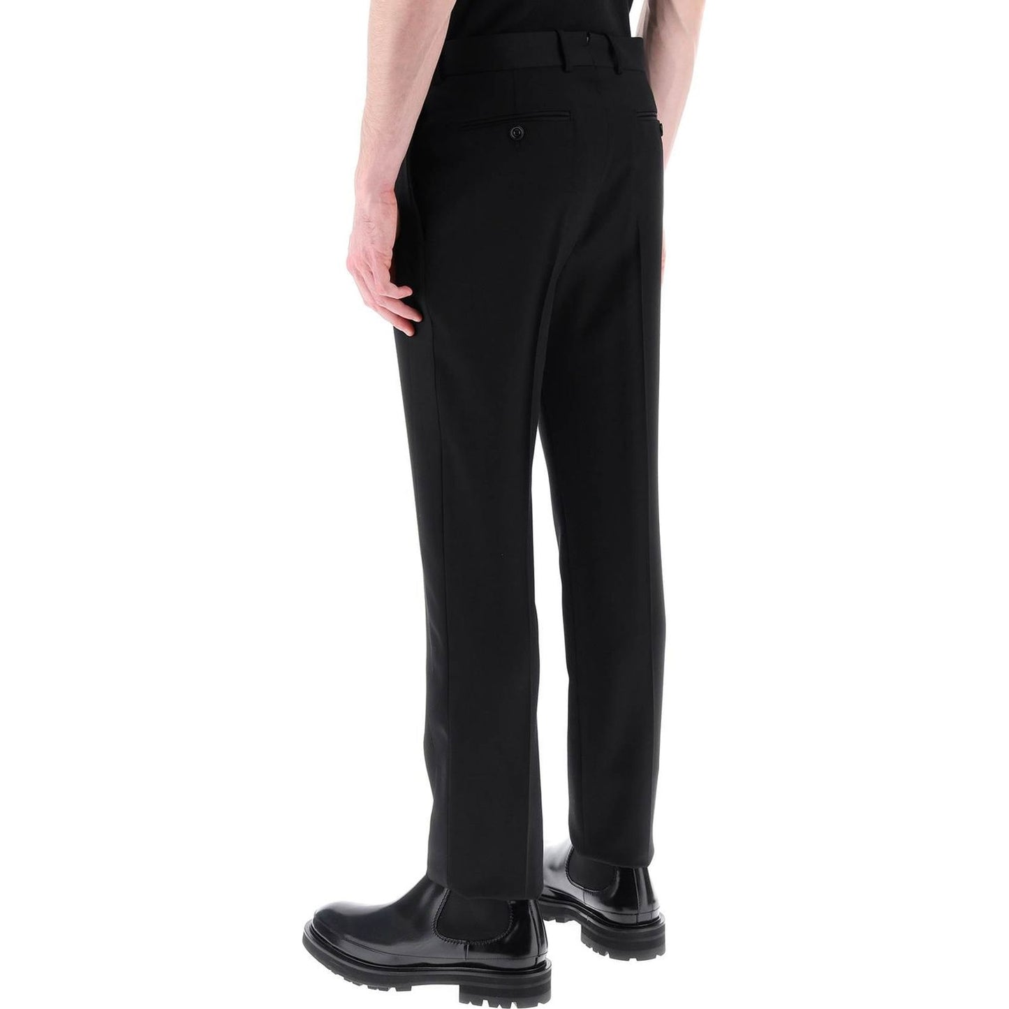 Alexander Mcqueen smoking pants in grain de poudre Trousers Alexander Mcqueen