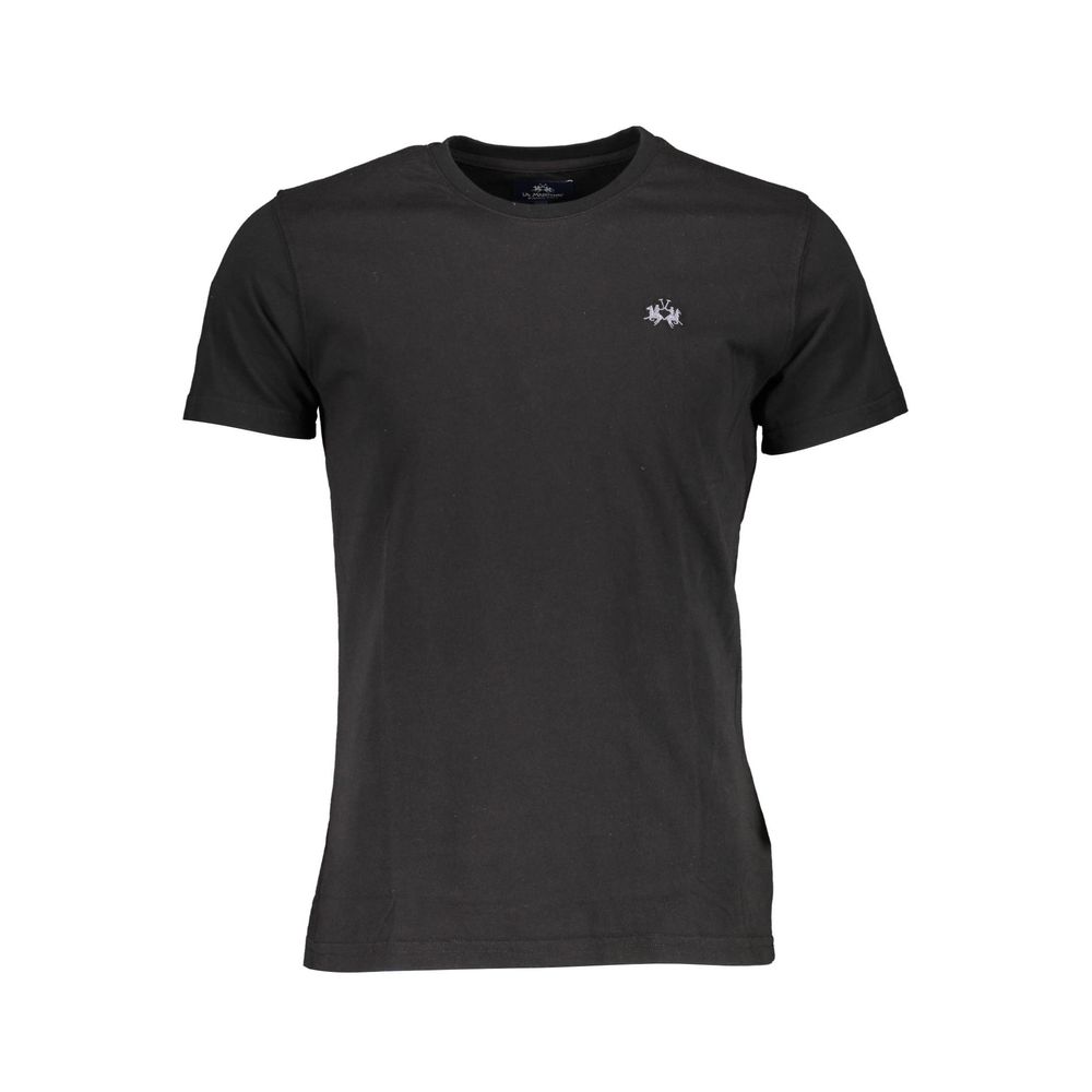 La Martina Black Cotton Men's T-Shirt