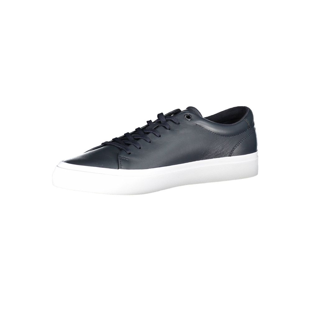 Tommy Hilfiger Blue Leather Men Sneaker 1728,67403481248,Blue,EU40/US7,EU44/US11,EU45/US12,Low Tops - Sneakers - Shoes,Men,New with tags,Shoes,Sneakers - Shoes,Tommy Hilfiger