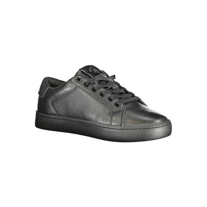 Calvin Klein Black Polyurethane Men Sneaker