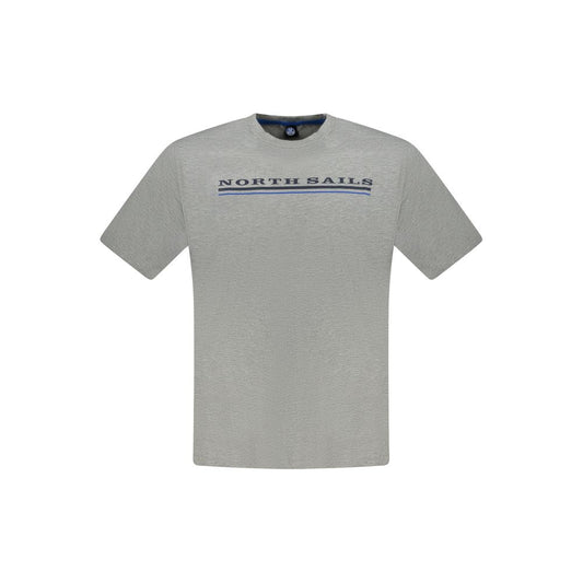 North Sails Grigio Cotton Men T-Shirt