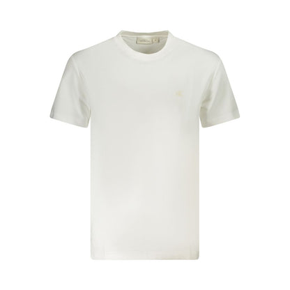 Calvin Klein White Cotton Men T-Shirt