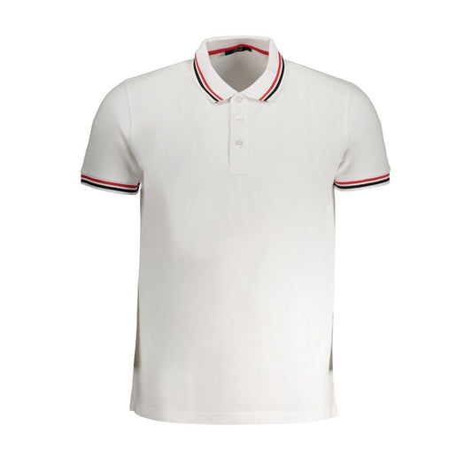 Cavalli Class Bianco Cotton Men's Polo Shirt
