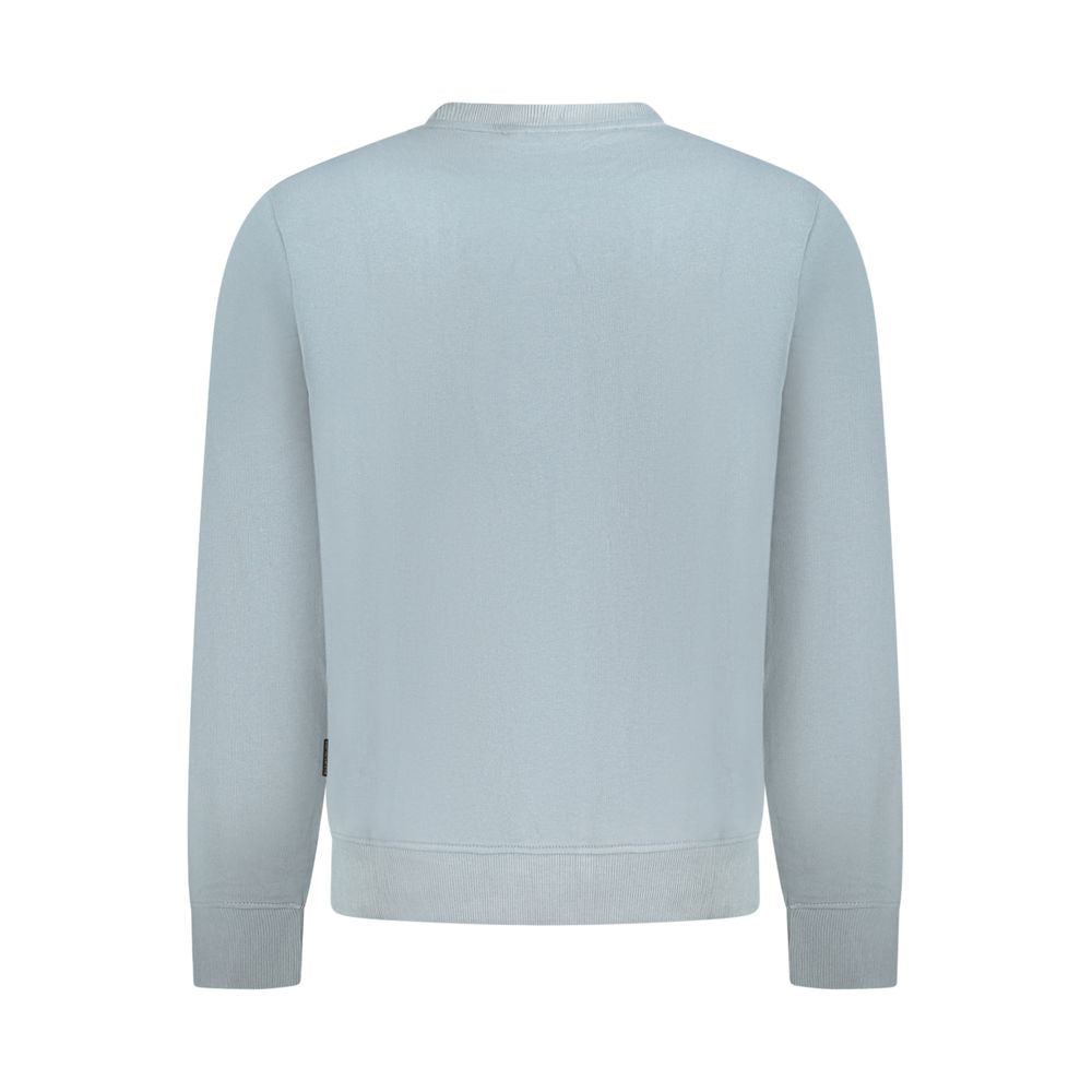 Napapijri Grigio Cotton Men Sweatshirt