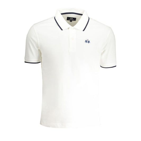 La Martina White Cotton Men's Polo Shirt
