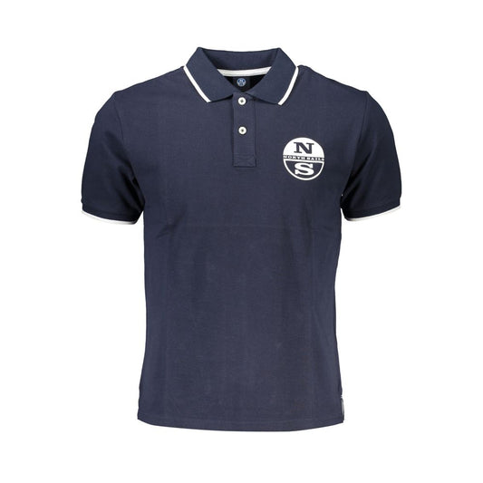 North Sails Blue Cotton Men Polo