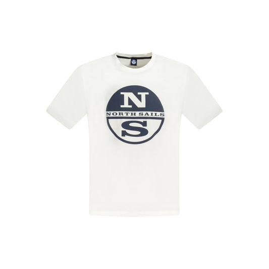 North Sails White Cotton Men's T-Shirt