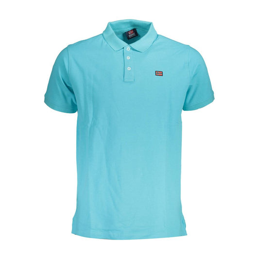Norway 1963 Azzurro Cotton Men Polo