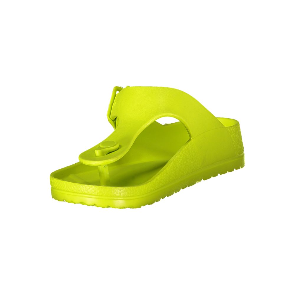 Norway 1963 Giallo Plastica Women Ciabatta