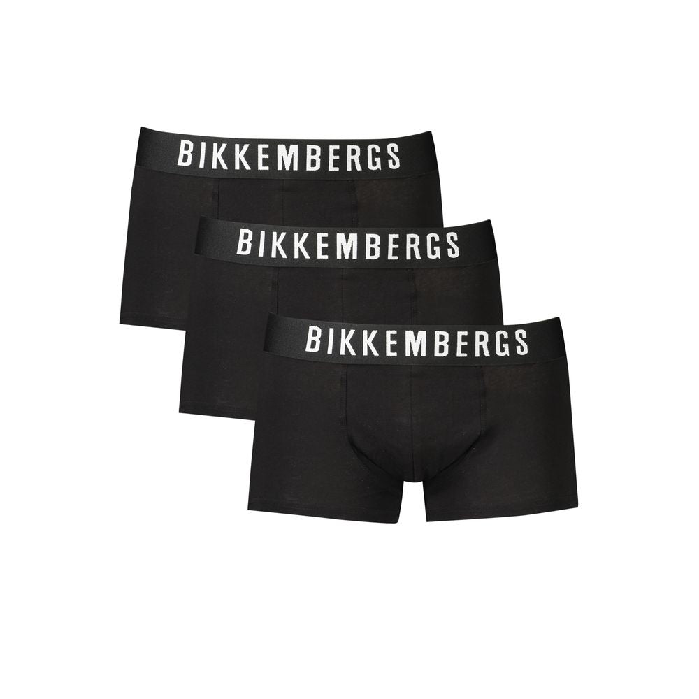 Bikkembergs Black Polyester Men's Boxer Briefs