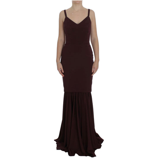 Dolce & Gabbana Elegant Bordeaux Sheath Dress Dolce & Gabbana