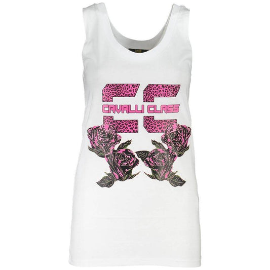 Cavalli Class White Cotton Tops & T-Shirt