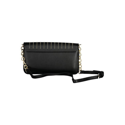 Mario Valentino Nero Polyurethane Women Shoulder Bag