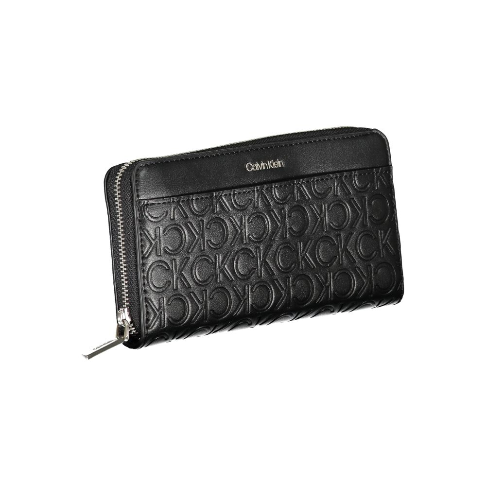 Calvin Klein Black Polyurethane Women Wallet