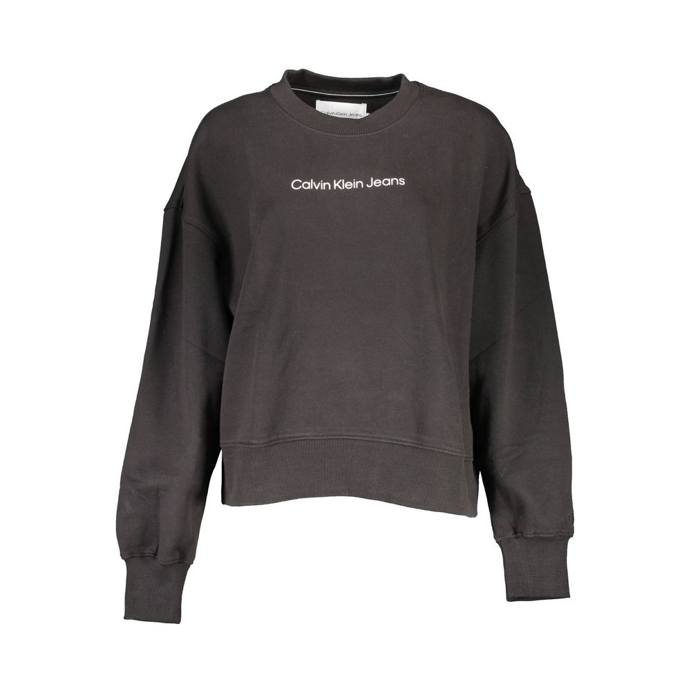 Calvin Klein Black Cotton Women Sweatshirt