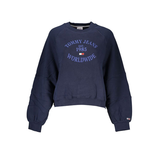 Tommy Hilfiger Blue Cotton Women Sweatshirt