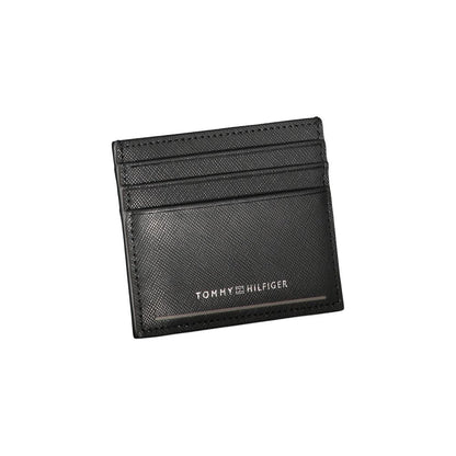 Tommy Hilfiger Black Leather Men Wallet