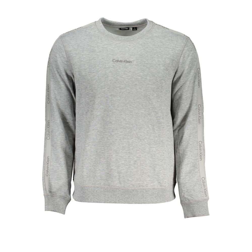 Calvin Klein Grigio Polyester Men Sweatshirt