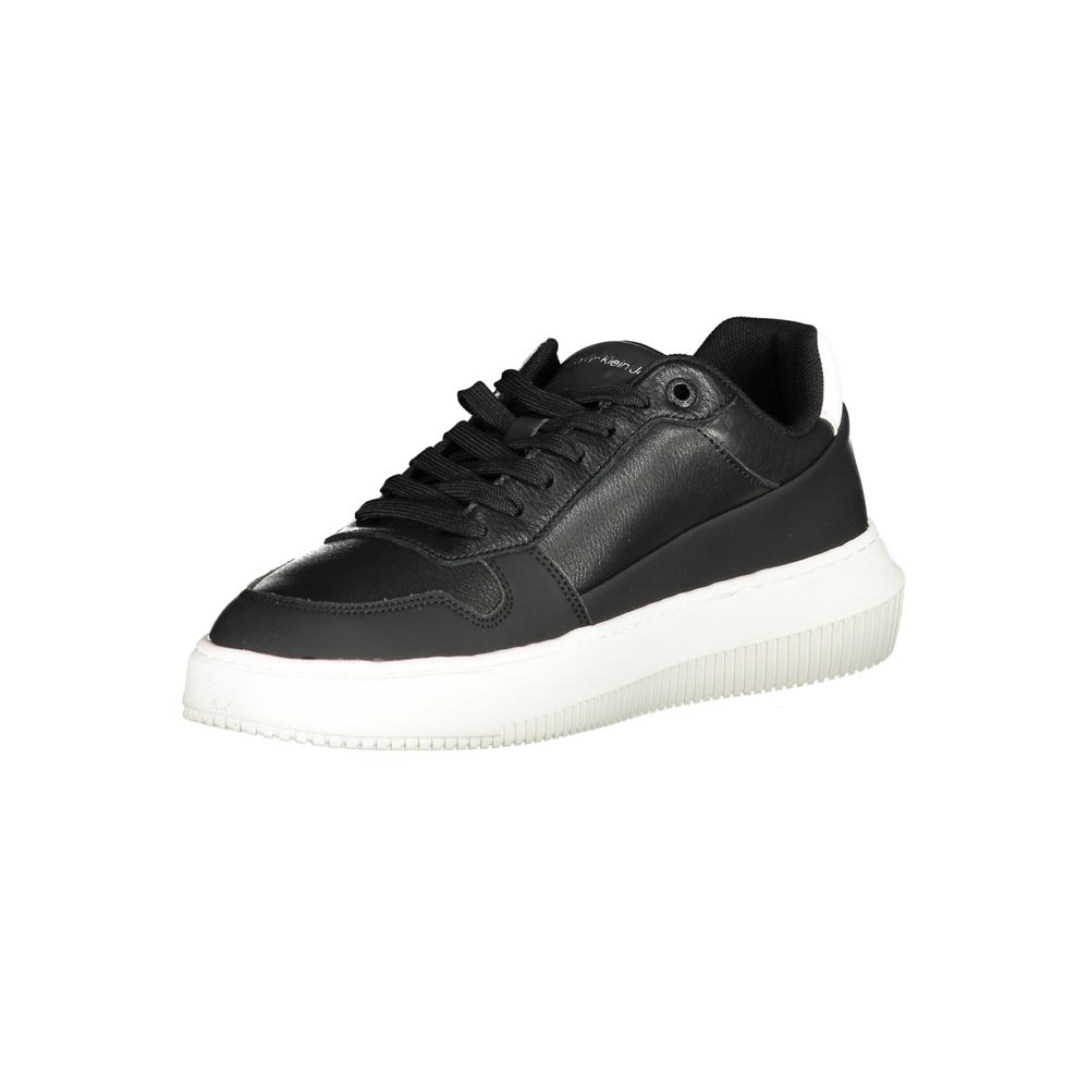 Calvin Klein Black Polyurethane Men Sneaker