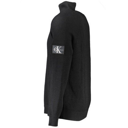 Calvin Klein Black Wool Mens Sweater