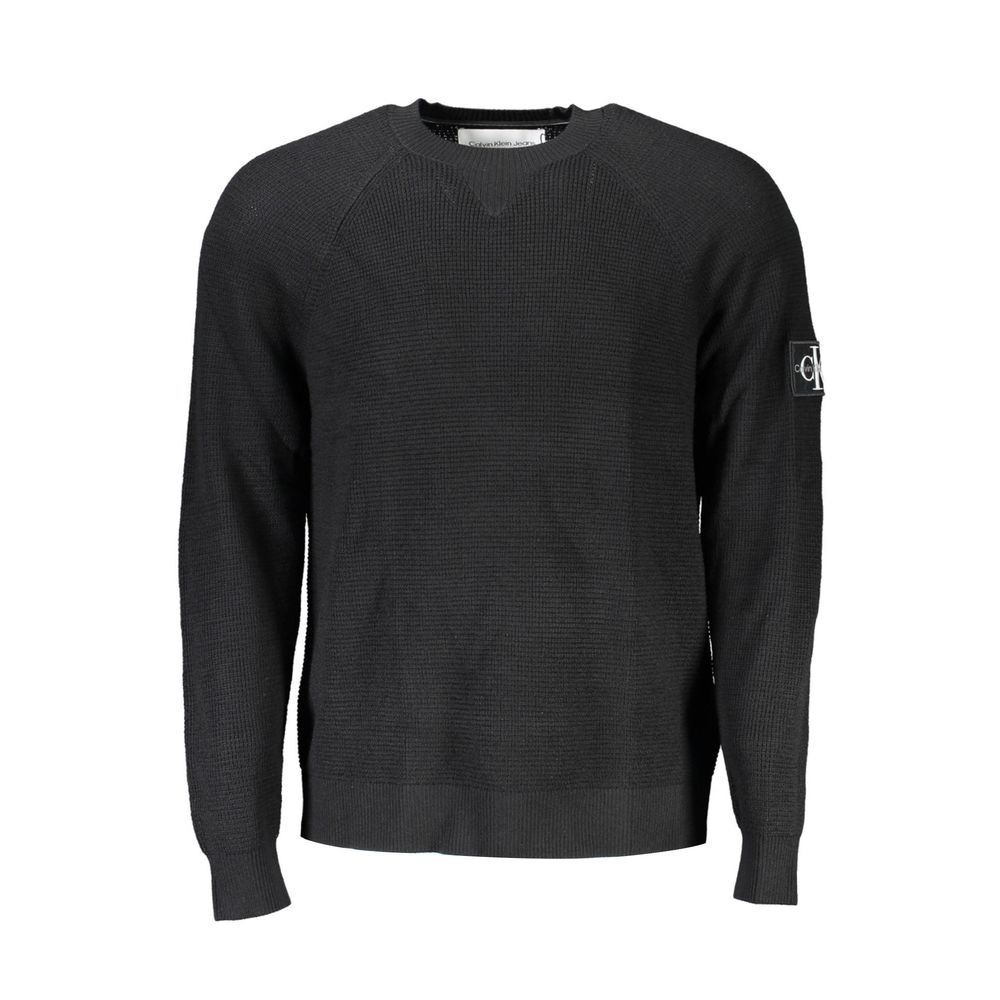 Calvin Klein Nero Wool Mens Sweater